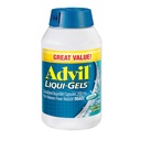 Advil Liqui-Gels Pain Reliever and Fever Reducer, Pain Medicine for Adults with Ibuprofen 200mg for Headache, Backache, Menstrual Pain and Joint Pain Relief - 200 Liquid Filled Capsules