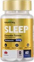 Nature's Key Melatonin 6mg Chewable Tablets, Sugar Free | 6mg 비타민 B6과 함께 편안한 수면 및 수면 패스너 | Non-Habit Forming | 60 정제 (이미트 체리 맛)
