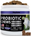 Cat Probiotic, Chews for Gut and Immune Health, Cats Probiotic Supplement for Cat Digestive Support, Healthy Digestion, Cat Constipation och Diarrhea Relief (120 piller, lax)