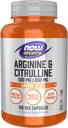 NOW Sports Nutrition, Arginin & Citrulin 500 mg/ 250 mg, aminokisline, 120 Veg kapsule