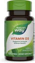 Nature's Way Vitamin D3, Bone Health and Immune Function*, 2000 IU (50 mcg pro Servierung), 120 Softgels (Packaging May Vary)