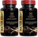 Water Away Supplement - Herbal Diuretic Pills for Water Retention, Boost Immunity, Natural Water Away Pills, Water Flush Debloating - 2 Bottle 120 Capsules