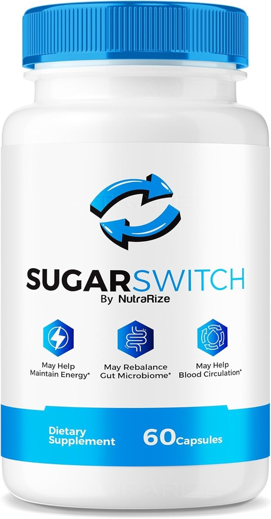 NutraRize Zuckerschalter Pillen, offizielle SugarSwitch Kapseln, All-Natur Blut Formel für gesunde Levels, Zuckerschalter 24 Supplement, SugarSwitch 2 Pectin Bewertungen (60 Kapseln)