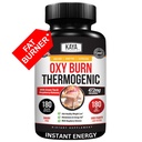 Kaya Naturals Oxy Burn - Thermogenic Herbal Formula for Active Living – Non-GMO & Gluten-Free – 180 Count