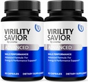 (2 Paket) VirilitySavior Pills, VirilitySavior, VirilitySavior Capsules Advanced Formula, Official VirilitySavior All Natural Capsules, VirilitySavior Pills Reviews, 2 Aylıq üçün 120 Kapsüller