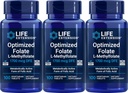 Life Extension Optimized Folate 1700 mcg DFE, 100 vegetariska tabletter (Pack of 3)
