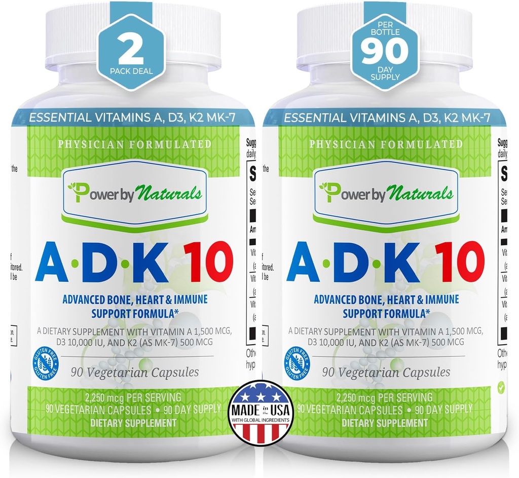 Power By Naturals ADK Vitamín Supplement 