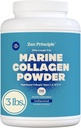 Zen İlki Marine Collagen Peptides Toz 3lb. Wild-Caught Fish, Non-GMO. Sağlamlıq Skin, Saç, Axtar və Bones dəstək. Hidrolyzed tip 1 & 3 Protein. Amino Acids, Unflavored, Mix asan.