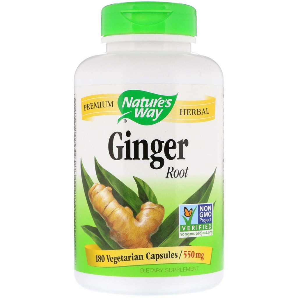 Nature's Way Ginger Root 550 mg, Capsules 180ea