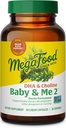 MegaFood Baby " Me 2 prenatal Vitamins for Women, DHA " Choline supplements, Liquid DHA and Choline for Baby's Brain and Eye Development During Pregnancy, Vegan, 60 Capsules (30 Servings)