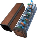 Pill Organizer 1 Gün, Pill Box 7 Gün, Haftalık Seyahat Pill Case, Daily Büyük İlaç Sahibi Konteyner, Günlük Pillbox Vitamin, Tıp, Pills, Tamam (Kahkadar)
