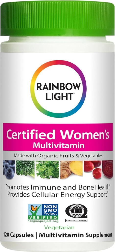 Rainbow Light Certified Womens Multivitamin, Multivitamin Supplement, 120 Caps