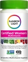 Regenboog Licht Gecertificeerde Vrouwen Multivitamine, Multivitamine Supplement, 120 Caps (Pack May Vary)