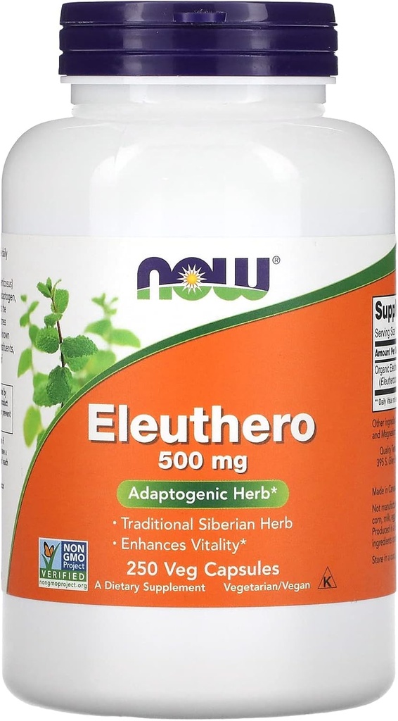 Eleuthero 500mg Tagad Foods 250 Caps