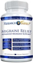 Research Verified Migraine Relief - Dual Action Suplemen - Mengurangi Severity dan Durasi, Hormones Keseimbangan - dengan Ginger dan Ginko Biloba 60 Capsules - 60 Kasules - Persediaan 1 Bulan