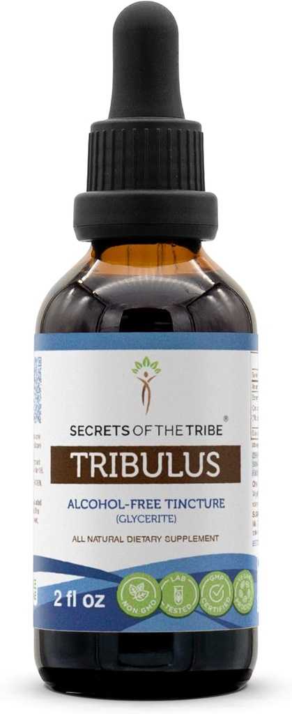 Segredos da Tribulus Tincture Extracto sen alcohol, caídas de herba de alta potencia, Tintura feita a partir Wildcrafted Turkey Tail (Trametes Versicolor) Mushroom 2 oz