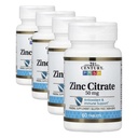 21st Century Healthcare Zinc Citrate Tablets 50mg, 60 Count (Pack of 4)