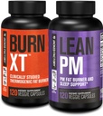 Jacked Factory Burn XT termogene fettforbrenner & Lean PM nattetid vekttap Supplement for menn og kvinner 120 Veggie diett piller