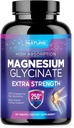 Magnesium Glycinate 250mg - høy absorpsjon Chelated Magnesium Supplement - 100% ren magnesiumglykinat - Stress, søvn, hjerte og muskel helse støtte - ikke-GMO, Vegan, Glutenfri (60 tabletter)