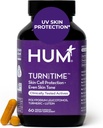 HUM Turn Back Time Turmeric Supplement for Youthful looking Skin Support with Green Tea Extract, Lutein & Polyfenols, Skin Care Aging & Collagen Support Capsules for Even Tone, 60 Vegan Capsules