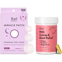 Rael Bundle - 晚间斑点封面Pimple Patches (104 Counter) & PMS 妇女增刊(28页)