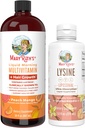 MaryRuth Organics Lysine Lipozomal (Snickerdoodle) & Multivitamínové tekutiny + rast vlasov 