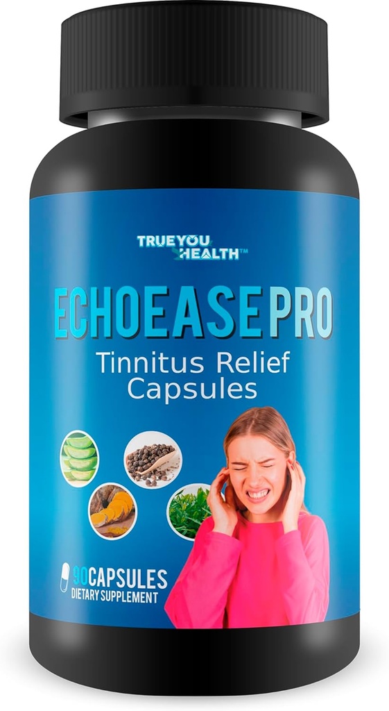 Pro EchoEase Tinnitus Relief Cápsulas - O nosso melhor Echo Ease para Tinnitus - Tinnitus & Ear Support Fórmula - Tratamento Natural Tinnitus - Herbal Tinnitus Aid - Ear Ringing Alief - Ear Ringing Remedy