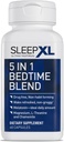 SleepXL Sleep Supplement Non-Habit-Forming Formula - Fall Asleep Faster & Sleep Longer - 5 key ingredients include Melatonin, L-Theanine, Chamomile, Magnesium & Vitamin B6 (60 Capsules, 30 Servings)