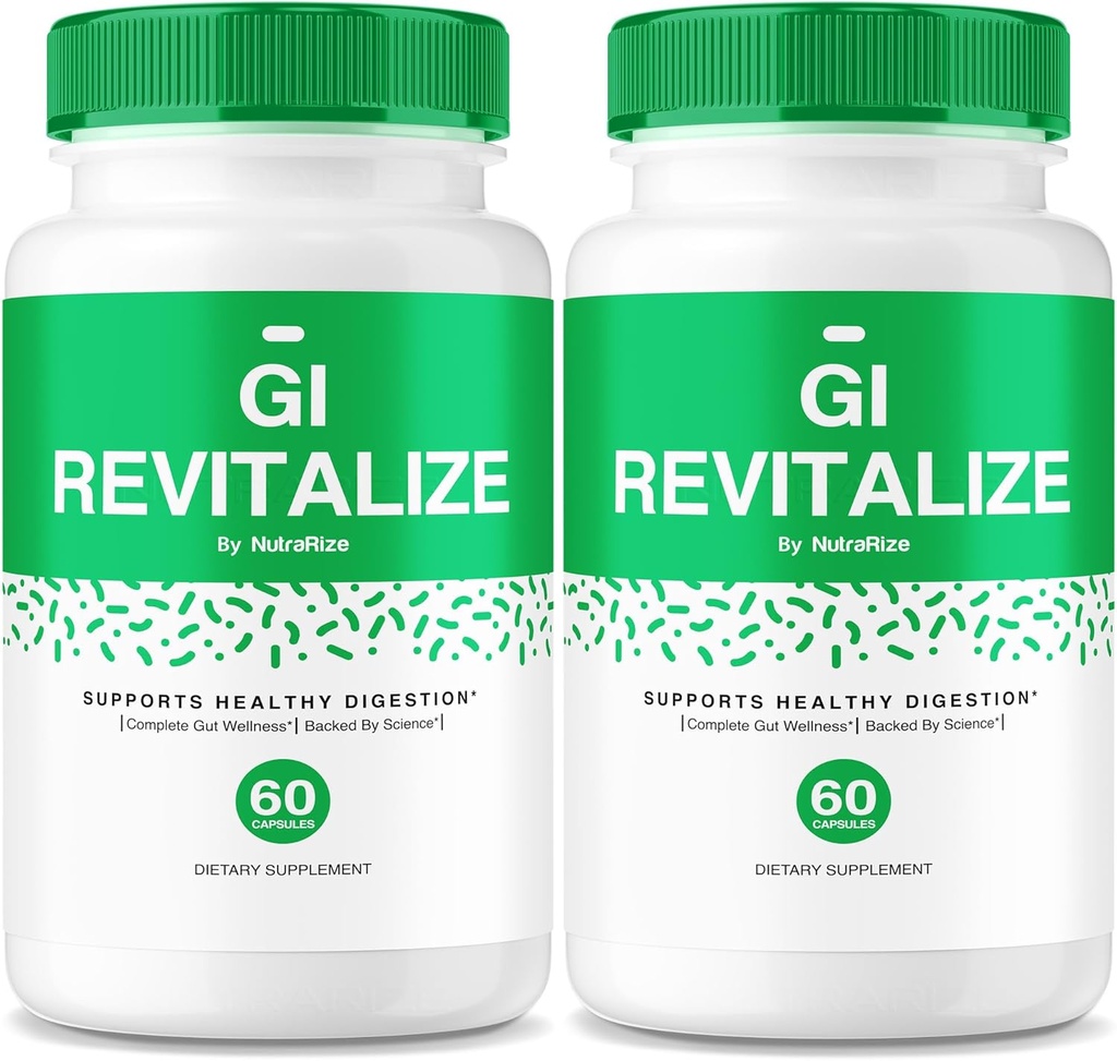 2 Pack) GI Revitalize - GI Revitalize Pro Pills para apoiar unha dixestión saudable, GI Revitalizado Advanced Formula for Gut Health, G I Revitalizer Maximum Strength Supplement Review (120 Capsules)