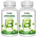 Liposomal B Complex for High Absorption Methylated B12,L-Methyfolate(5-MTHF ),Full Active B Vitamins with Choline Inositol-Energy, Metabolism,Brain & Heart Support，Vegan, Non-GMO,3 Month Supply
