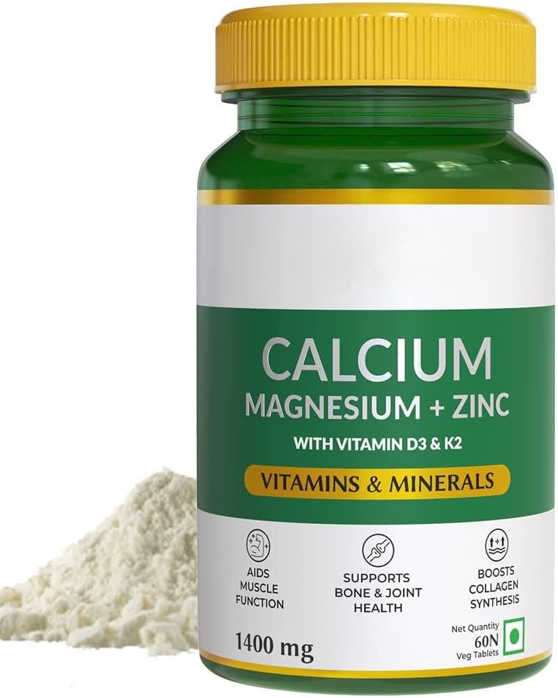 Surnals Calcium Magnesium & Zync Tables with eptember D3 & K2 (600 IU), Calcumium Supplement for Mer and Men, for Prothmal Men.