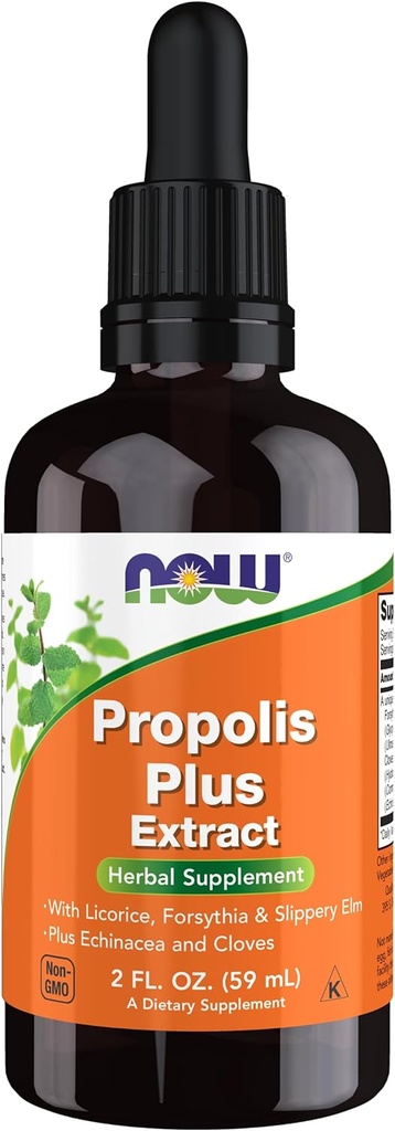 Сега хранителни добавки, Propolis Plus екстракт течност с капкомер, билкови добавки, 2-Ounce