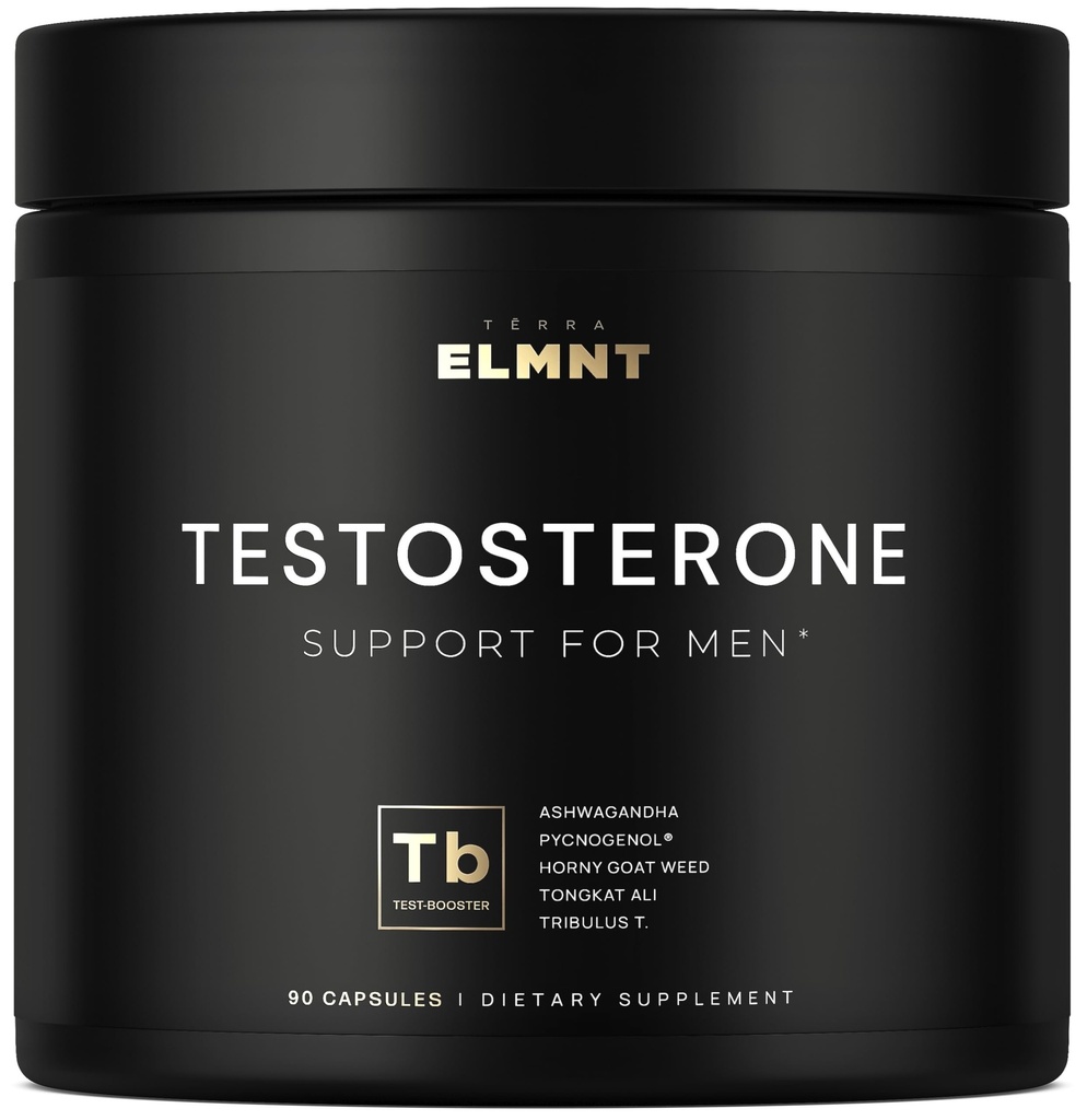 2,015mg Testosterone Booster for Men 8X Strength w. Ashwagandha, Tongkat Ali, Pycnogenol, Tribulus - Total T Testosterone Supplement for Men Male Enhancing Libido Test Booster + Muscle Builder Pills