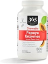365 door Whole Foods Market, Papaya Enzymes, 500 Kauwen