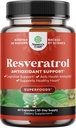 Młodzieńczy Trans Resveratrol Supplement - Resveratrol kapsułki z aktywatorem AMPK dla zdrowia i witalności komórek - AMPK Metabolic Activator for Metabolic Boost & Cellular Efficiency - 60 Count