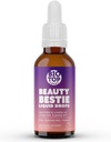 Szépség Bestie Vegan folyékony cseppek, biotin, C-vitamin, Hyaluronic Acid, Multi-Benefit Vitamins Blend támogatni egészséges haj, bőr és köröm növekedés, Sugar Free 1 fl oz.
