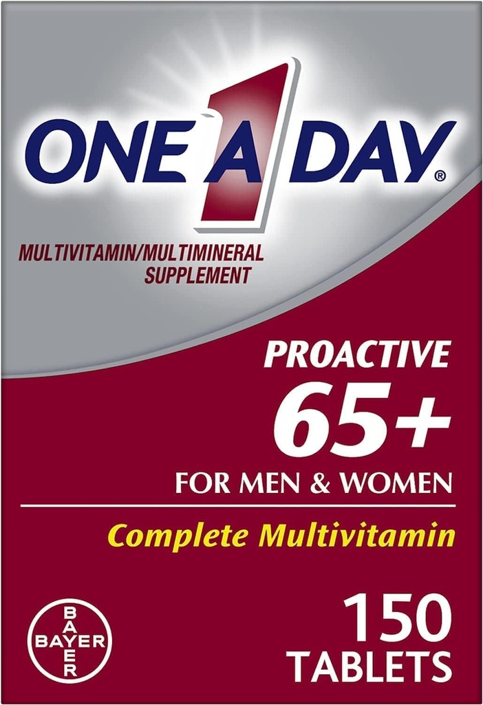 Một trong những ngày cổ động 65 cộng với multivitamins cho nam và nữ, 150 bàn phím (Pack 2) bởi 1-A-Day