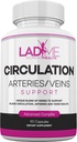 LadyMe Circulation and Vein Support aiuta a ridurre Discomfort in Gambe e Supporti Funzioni cardiovascolari sane con Macellai Broom, Diosmin, Hawthorn fino a 3 metri di alimentazione per le donne 90 capsule