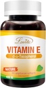 Lovita bitamina E 400 IU Softgels, Natural 268 mg (D Alpha Tocopherol bezala), Vegan for Healthy Skin, Hair, Nails & Immune System Support, 60 Vegetarian Softgels