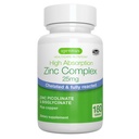 Igennus Clean Chelated Zinc 25mg with Copper, Fully Reacted Picolinate & Bisglycinate Complex, High Bioavailability & Gentle on the Gut, Third-Party Tested, Immune & Skin Support, 6 Month Supply