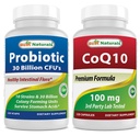 Best Naturals Probiotic 10 Strains & 30 Billion CFU & COQ10 100 mg