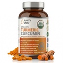 Organic Turmeric Curcumin Capsules with Black Pepper & Organic Ginger, 95% Curcuminoids, High Potency Turmeric Supplement for Joint Support & Inflammation, 120 Vegetarian Capsules
