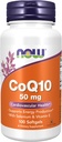 Now Supplements, CoQ10 50 mg, Pharmaceutical Grade, All-Trans Form produzido pela Fermentação, 100 Softgels