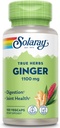 SOLARAY Ginger Root 11100mg 124; Diffic Sehat, Joints dan Motion & Stomach Discomfort Dukung 1200; Whole Root 124; Non - GMO & Vegan 124; 100 VevCaps
