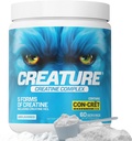 CREATURE® Creatine Complex - Creatine Monohydrate Powder с 5 вида Creatine включително Con-Crēt® Creatine HCL, Promotes Muscle, Strength, Endurance, Brain Health, Unflavored, 300g 60 Servings