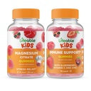 Lifeable Magnesium Kids + Immune Support Kids, Gummies Bundle - Great Tasting, Vitamin Supplement, Gluten Free, GMO Free, Chewable Gummy