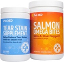 Lemmikki MD Tear Stain Supplement & Pet MD Salmon Omega Bites