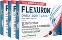מוצרי Purity Flexuron Joint Formula 3X Better Than Glucosamine ו Chondroitin - מתחילים לעבוד רק 7 ימים - קריל שמן, משקל מולקולרי נמוך Hyaluronic Acid, Astaxanthin - 30 Count (3)