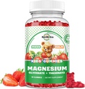 Magnesi complex de Gumpts- Tranquil·la Chewable Gruts de Nens i adults- Magnesi Glycinati suplementariment-w/Omega-3, Vitamina B6, D3- Suport de Calma Stresloice, Bones, Moud, Strawber