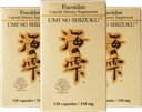 3 Bottles of Umi No Shizuku Fucoidan Capsule Pure Seaweed Extract Enhanced with Agaricus Mushroom Optimized Immune Support Health Supplement